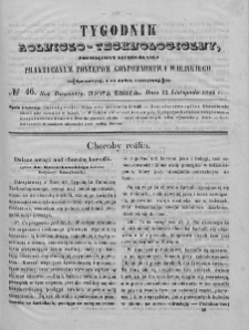 Tygodnik Rolniczo-Technologiczny. T.12. 1846. Nr 46