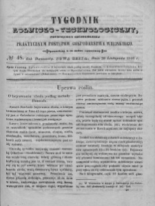 Tygodnik Rolniczo-Technologiczny. T.12. 1846. Nr 48