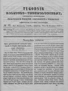 Tygodnik Rolniczo-Technologiczny. T.12. 1846. Nr 52
