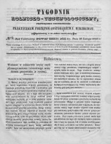Tygodnik Rolniczo-Technologiczny. T.14. 1848. Nr 9