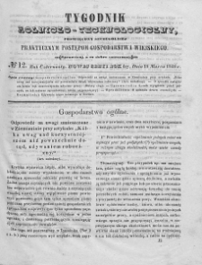 Tygodnik Rolniczo-Technologiczny. T.14. 1848. Nr 12