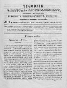 Tygodnik Rolniczo-Technologiczny. T.14. 1848. Nr 14