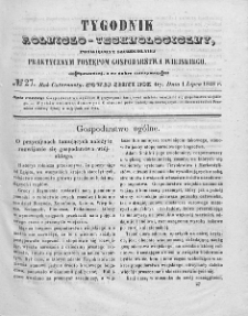 Tygodnik Rolniczo-Technologiczny. T.14. 1848. Nr 27
