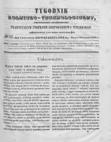 Tygodnik Rolniczo-Technologiczny. T.14. 1848. Nr 32