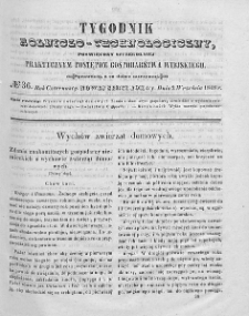 Tygodnik Rolniczo-Technologiczny. T.14. 1848. Nr 36