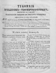 Tygodnik Rolniczo-Technologiczny. T.14. 1848. Nr 37