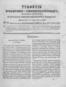 Tygodnik Rolniczo-Technologiczny. T.14. 1848. Nr 38