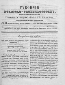 Tygodnik Rolniczo-Technologiczny. T.14. 1848. Nr 44