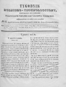 Tygodnik Rolniczo-Technologiczny. T.14. 1848. Nr 45