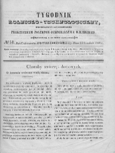 Tygodnik Rolniczo-Technologiczny. T.14. 1848. Nr 51