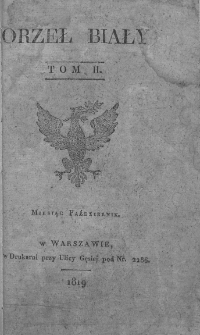 Orzeł Biały. 1819. T.2. Nr 1