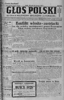 Głos Polski : dziennik polityczny, społeczny i literacki 28 luty 1928 nr 59