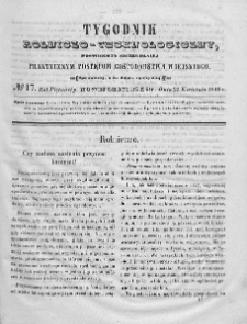Tygodnik Rolniczo-Technologiczny. T.15. 1849. Nr 17