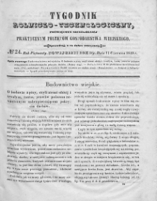 Tygodnik Rolniczo-Technologiczny. T.15. 1849. Nr 24