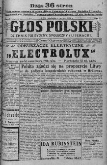Głos Polski : dziennik polityczny, społeczny i literacki 4 marzec 1928 nr 64