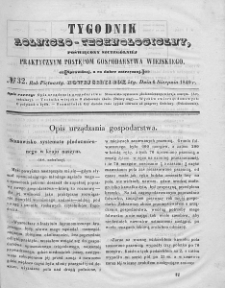Tygodnik Rolniczo-Technologiczny. T.15. 1849. Nr 32