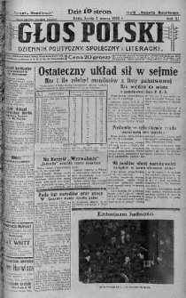 Głos Polski : dziennik polityczny, społeczny i literacki 7 marzec 1928 nr 67
