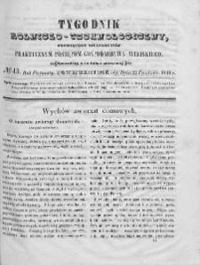 Tygodnik Rolniczo-Technologiczny. T.15. 1849. Nr 43