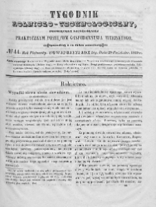 Tygodnik Rolniczo-Technologiczny. T.15. 1849. Nr 44