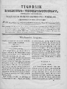 Tygodnik Rolniczo-Technologiczny. T.15. 1849. Nr 48
