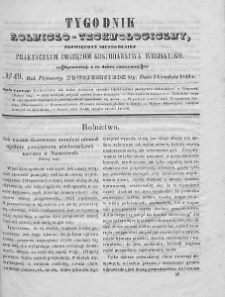 Tygodnik Rolniczo-Technologiczny. T.15. 1849. Nr 49