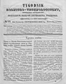 Tygodnik Rolniczo-Technologiczny. T.16. 1850. Nr 10