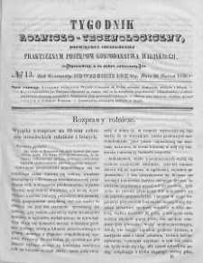 Tygodnik Rolniczo-Technologiczny. T.16. 1850. Nr 13
