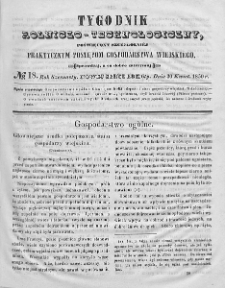 Tygodnik Rolniczo-Technologiczny. T.16. 1850. Nr 18