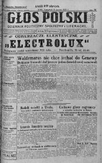 Głos Polski : dziennik polityczny, społeczny i literacki 8 marzec 1928 nr 68