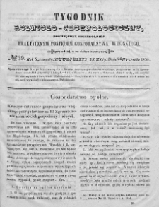 Tygodnik Rolniczo-Technologiczny. T.16. 1850. Nr 39