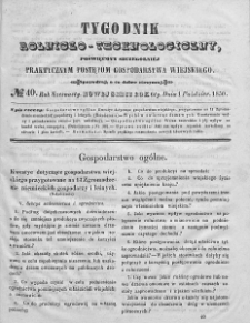 Tygodnik Rolniczo-Technologiczny. T.16. 1850. Nr 40