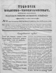 Tygodnik Rolniczo-Technologiczny. T.16. 1850. Nr 43