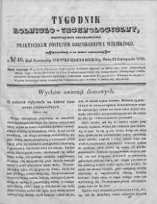 Tygodnik Rolniczo-Technologiczny. T.16. 1850. Nr 46