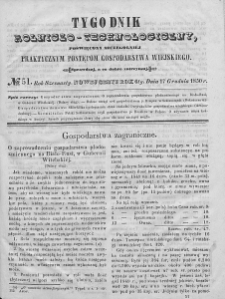 Tygodnik Rolniczo-Technologiczny. T.16. 1850. Nr 51