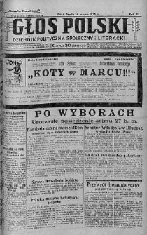 Głos Polski : dziennik polityczny, społeczny i literacki 14 marzec 1928 nr 74