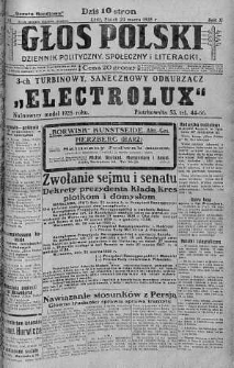 Głos Polski : dziennik polityczny, społeczny i literacki 23 marzec 1928 nr 83