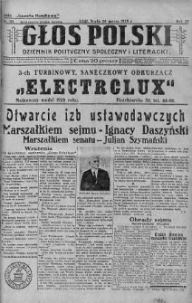 Głos Polski : dziennik polityczny, społeczny i literacki 28 marzec 1928 nr 88