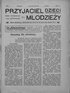 Przyjaciel Dzieci : [pismo tygodniowe nauce i rozrywce młodzieży poświęcone]. T. 53. 1913, nr 2