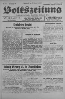 Volkszeitung 19 listopad 1938 nr 318