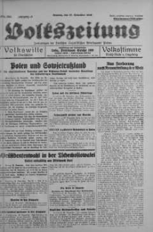 Volkszeitung 27 listopad 1938 nr 326
