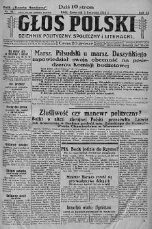 Głos Polski : dziennik polityczny, społeczny i literacki 5 kwiecień 1928 nr 96