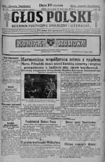Głos Polski : dziennik polityczny, społeczny i literacki 12 kwiecień 1928 nr 101