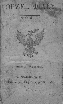Orzeł Biały. 1819. T.1