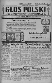 Głos Polski : dziennik polityczny, społeczny i literacki 18 kwiecień 1928 nr 107