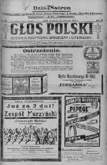 Głos Polski : dziennik polityczny, społeczny i literacki 22 kwiecień 1928 nr 111