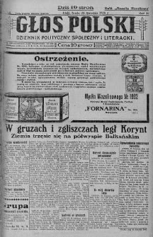 Głos Polski : dziennik polityczny, społeczny i literacki 25 kwiecień 1928 nr 114