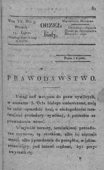 Orzeł Biały. 1820. T.7. Nr 9