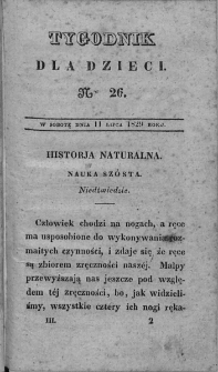 Tygodnik dla dzieci. T. 3. 1829, nr 26