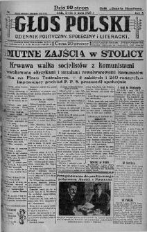 Głos Polski : dziennik polityczny, społeczny i literacki 2 maj 1928 nr 121