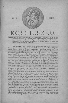 Kościuszko. T 1. 1893. Lipiec